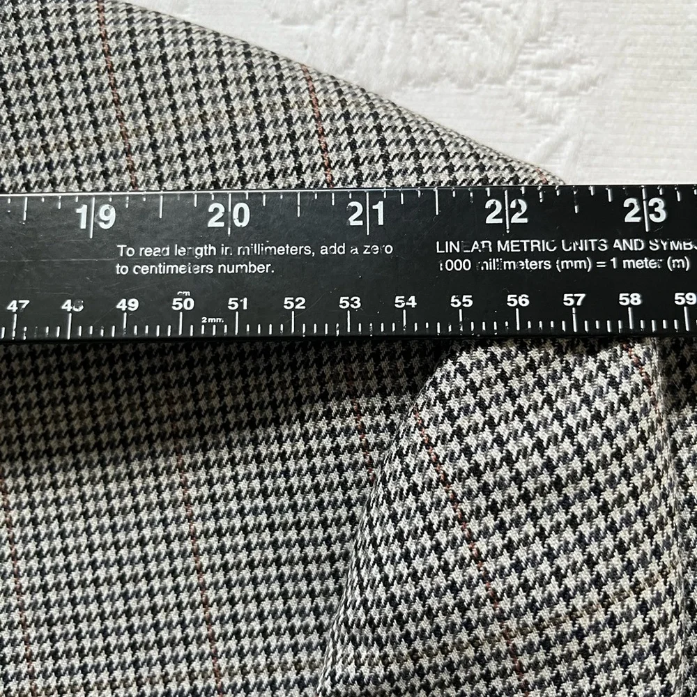 Jean Paul Germain Sport Coat LONDON Blazer Men’s 54R Gray Wool Houndstooth
